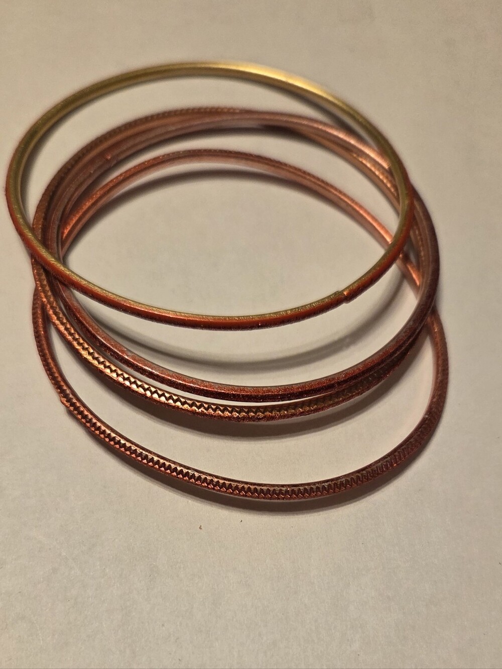 Set Of Red Sparkly Bangle Bracelets